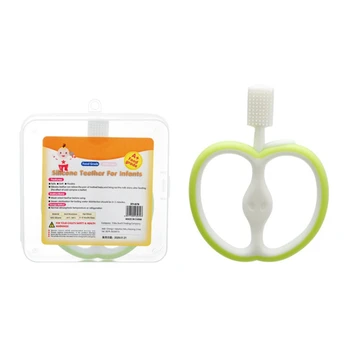 

Baby Teether Apple shape Food Grade Silicone Giraffe Teething Oral Care Chew Toy Newborn Products
