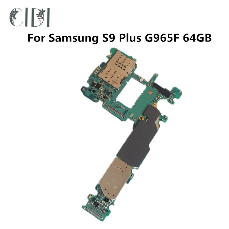 

CIDI Motherboard For Samsung S9 Plus G965F 4GB 64GB MainBoard Factory Unlock With Chips IMEI OS Logic Board EU Version
