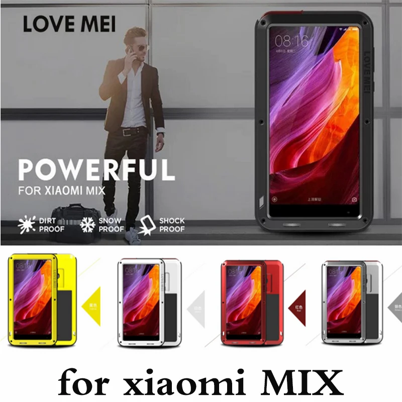 Чехол для телефона Love Mei xiaomi MIX противоударный грязеотталкивающий металлический