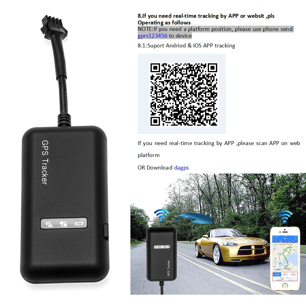 الأصلي Podofo GT02 سيارة ميني GPS المقتفي tk110 الوقت الفعلي GSM جي بي آر إس GPS محدد جهاز تتبع المركبات جوجل الرابط الحقيقي الوقت