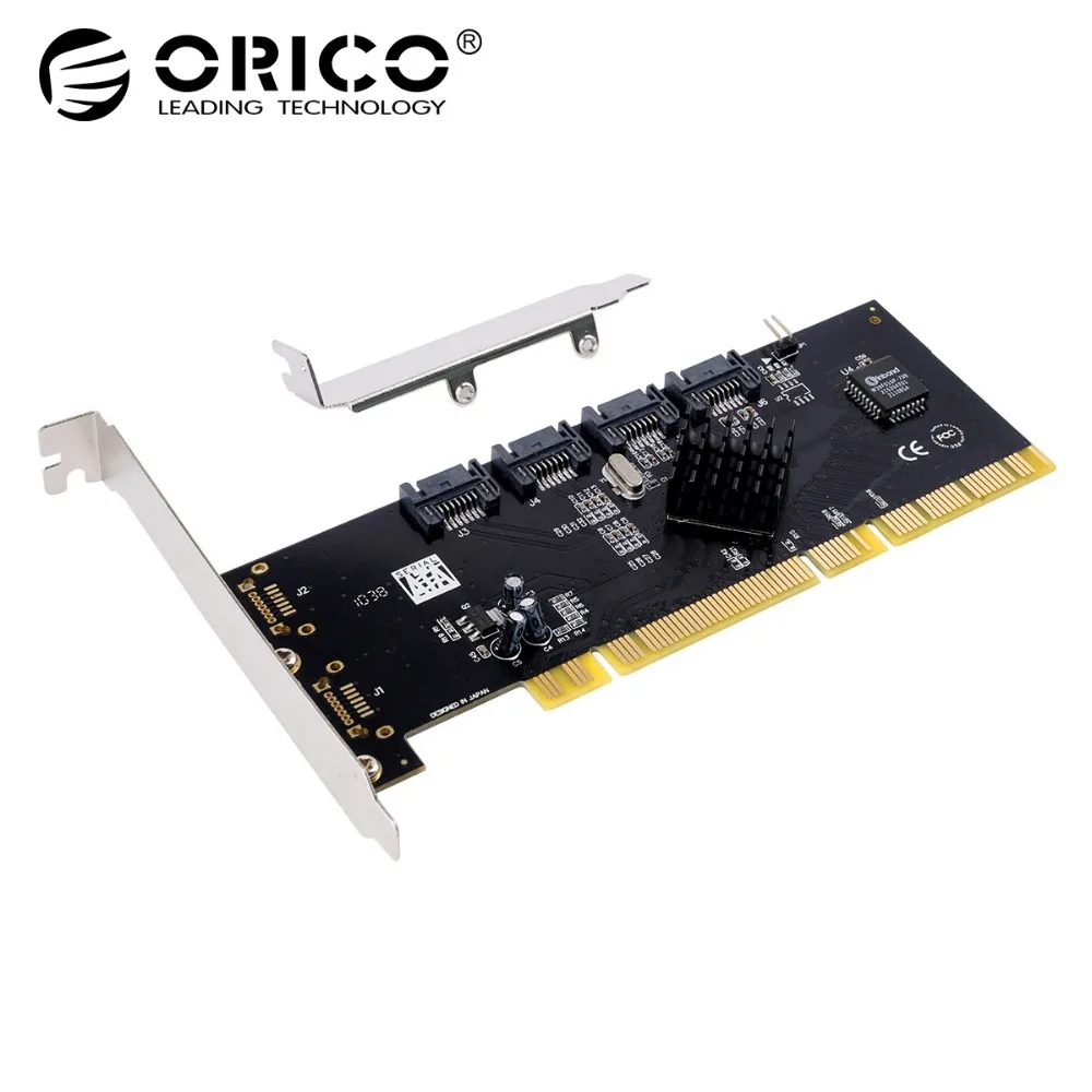 

ORICO 4 Port SATA2.0 PCI-E Express Expansion Card Adapter 3Gbps PCI-X PCI Express Support RAID 0 1 5 For Windows Linux Mac OS