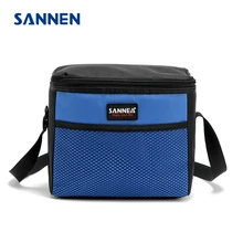SANNEN 5L Tragbare Isolierte Mittagessen Taschen Kühlbox 600D Oxford Thermischen Picknick Tote Umhängetasche Lebensmittel Lagerung bolsa almuerzo