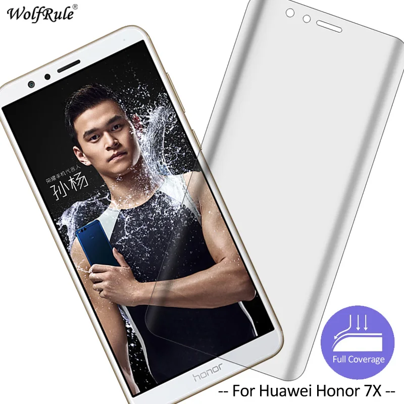 2 шт. защитная пленка для экрана Huawei Honor 7X стеклянная мягкая из ТПУ Mate SE|Защитные