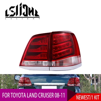 

LSlight Tail Light Assembly For Toyota Land Cruiser Landcruiser 2008 2009 2010 2011 LED Signal Lamp DRL Running Rear Lights
