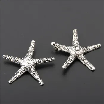 

8pcs Silver Color Starfish Charm Sea Snail Charm For Diy Jewelry Making A2671