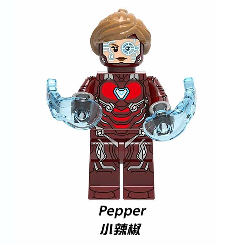 Одна строительных блоков Мстители 4 конец игры космический костюм с микро Железный человек Тони Старк Тор Hawkeye для детей игрушки - Цвет: XH-956