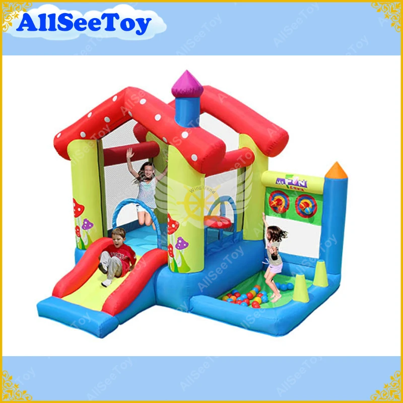 

Inflatable Baby Jumping Castle for Family Use,Bounce House with Ball Pool,Bouncy Castle with Air Blower