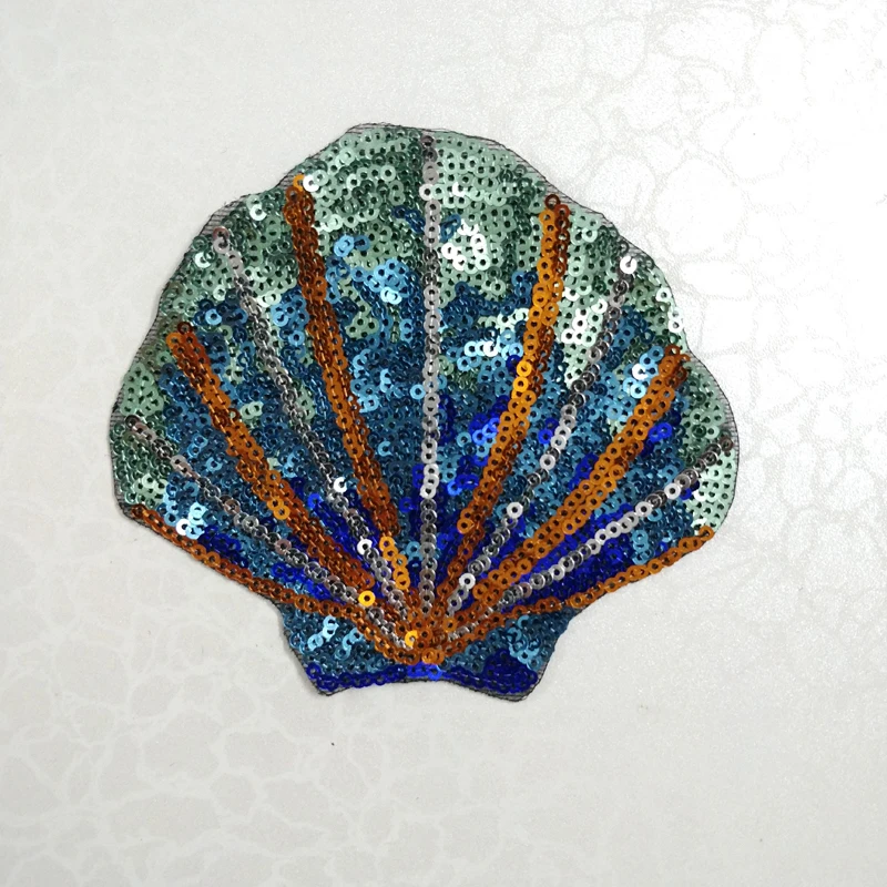 Buy 20pcs Topical Life Shell Glitter parches bordados