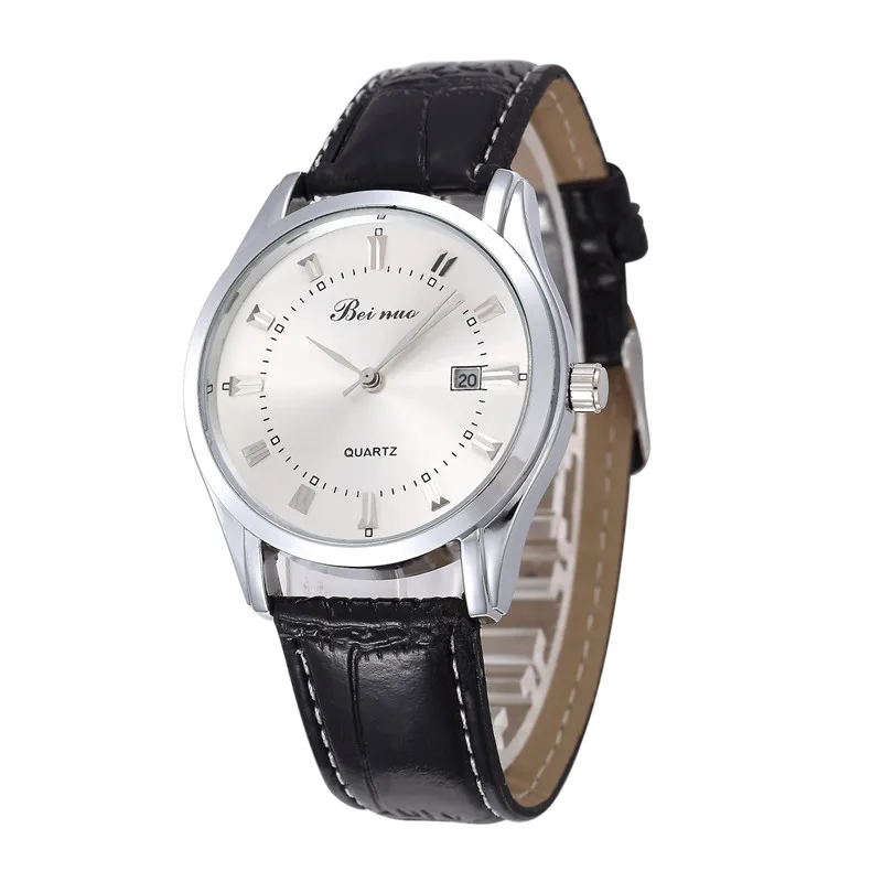 Reloj Deportivo Hombre Модные кварцевые часы мужские с кожаным ремешком повседневные