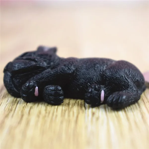 French Bull Dog Sleeping Lazy Pets Fridge Magnets PVC Figures Toys Car Home Office Decoration Gifts - W 22