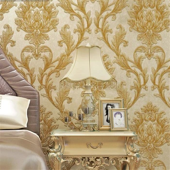 

beibehang European style wallpaper luxury high-grade non-woven 3d modern minimalist living room bedroom TV background wallpaper