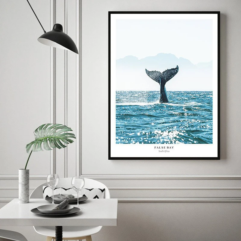 Скандинавский океан ложный залив настенная живопись волны океана холст картина