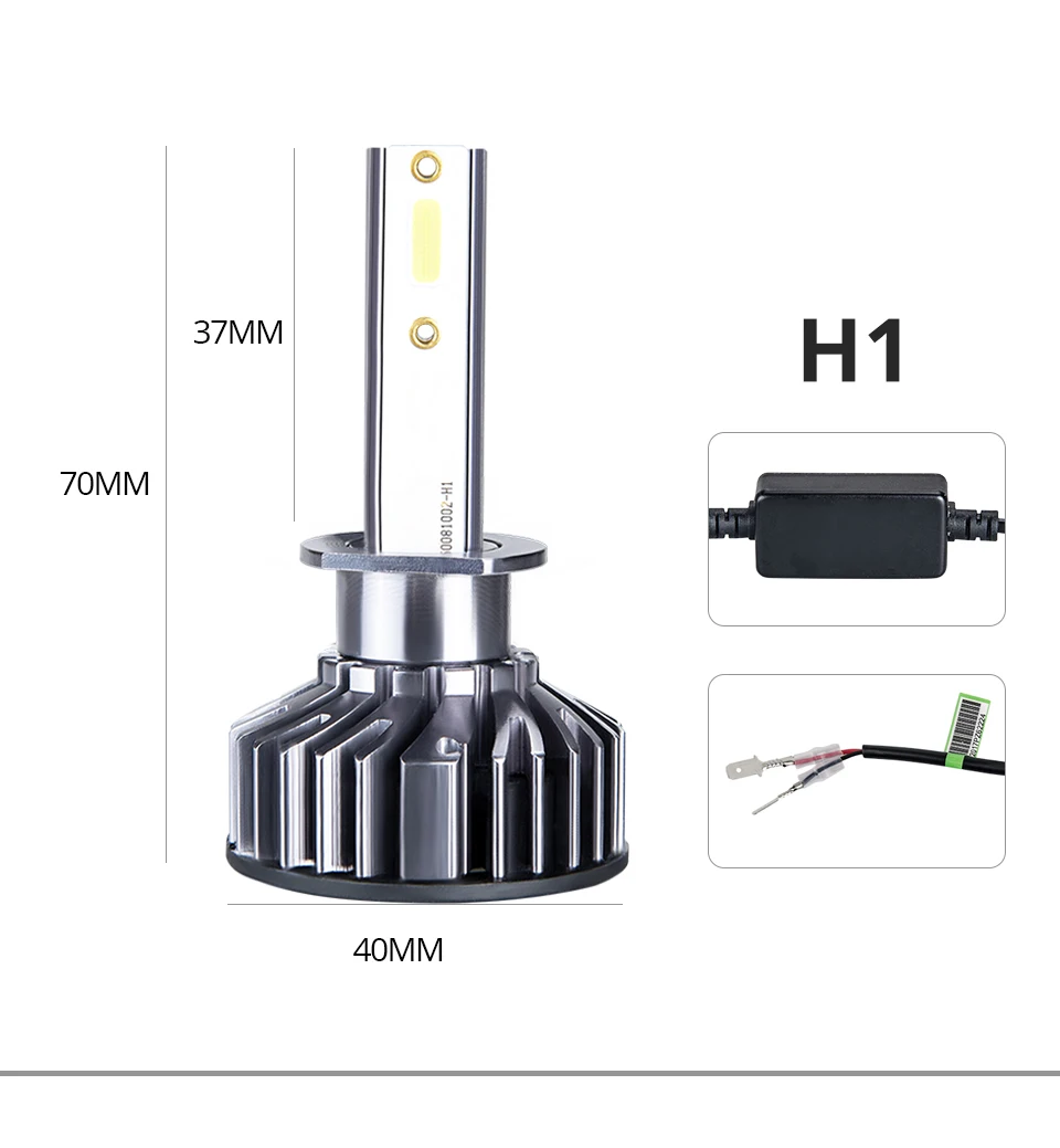 2Pcs Car Headlight H7 LED H4 LED H1 H11 9006 9005 3000K 4300K 72W 12000LM 6500K 8000K 12V 24V Auto Headlamp DOB Fog Light Bulb  (15)