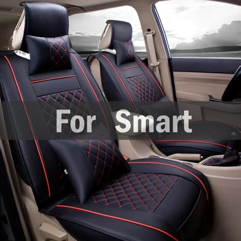 

Chair Pad Covers Luxury Pu Leather Car Seat Cover Full Set Universal Fit Most Cars For Smart Forfour Fortwo Roadster