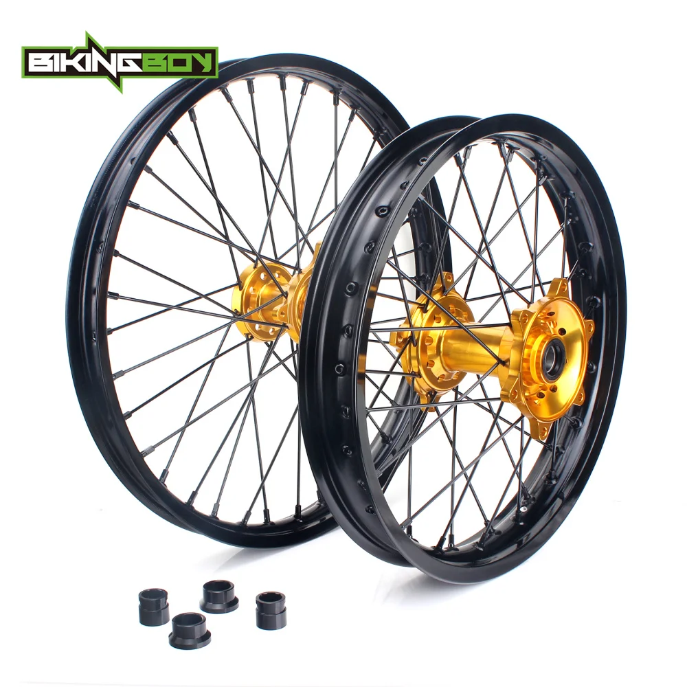 BIKINGBOY 21 &quot18&quot передний задний обод колеса концентратора для Suzuki РМЗ 250 07 08 09 10 11 12