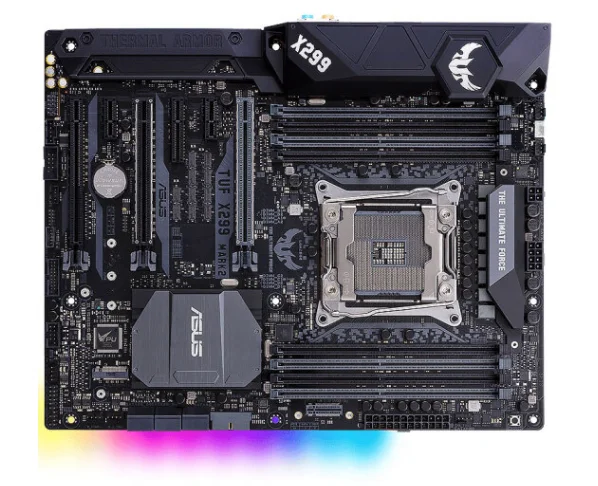 Asus TUF X299 MARK 2X299 LGA 2066 DDR4 Dual M.2 USB 3,1 настольная материнская плата используется 90% Новинка