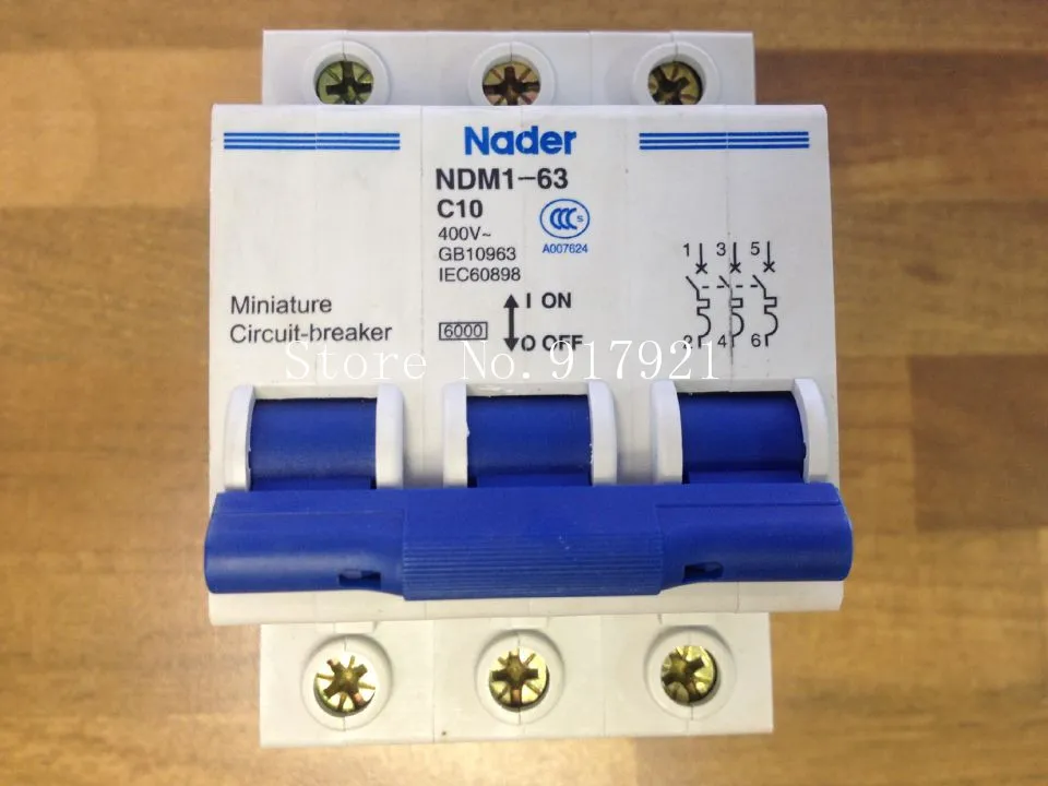 

[ZOB] The letter NDM1-63 Nader genuine new C40 mini circuit breaker 3P40A air switch --10PCS/LOT