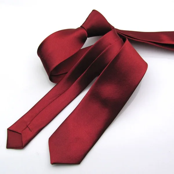Тонкий узкий черный галстук для мужчин 5 см, повседневный узкий красный галстук со стрелками, модные мужские аксессуары, простые вечерние галстуки
