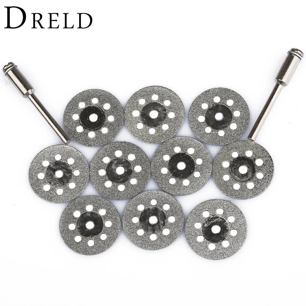 10Pcs Dremel Accessories 22mm Diamond Cut Off Wheel Disc circular saw