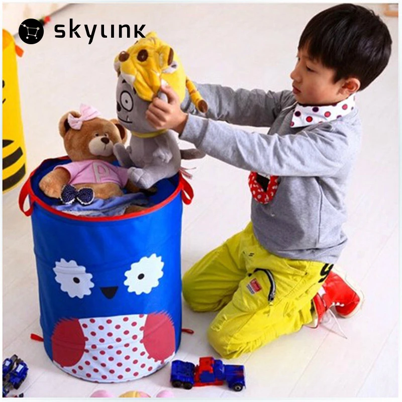 4 стиля складной нейлон детские игрушки корзина для хранения мультфильм шаблон
