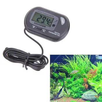 

Digital Thermometer Auto LCD Display Sensor Wired for Aquarium Fish Tank Aquarium Accessories Electronic Aquarium Thermometer