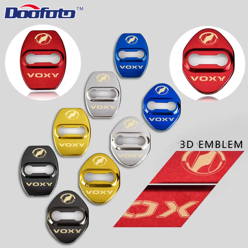 

Doofoto Auto Door Lock Cover 3D Design Car Emblems Accessories Fit For Toyota Voxy Vellfire Land Cruiser Prado Yaris Car Styling