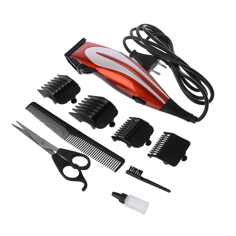 

Professional Electric Hair Trimmer Clipper Men's Shaver Barber Haircut Machine With Comb Scissors EU Plug Hair styling Tool