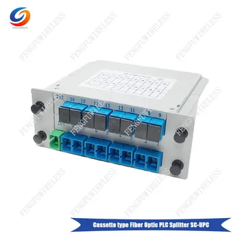 

5pcs/lot 1x16 SC/UPC LGX Box Cassette Card Inserting Type 1*16 Fiber optic PLC Splitter Free shipping