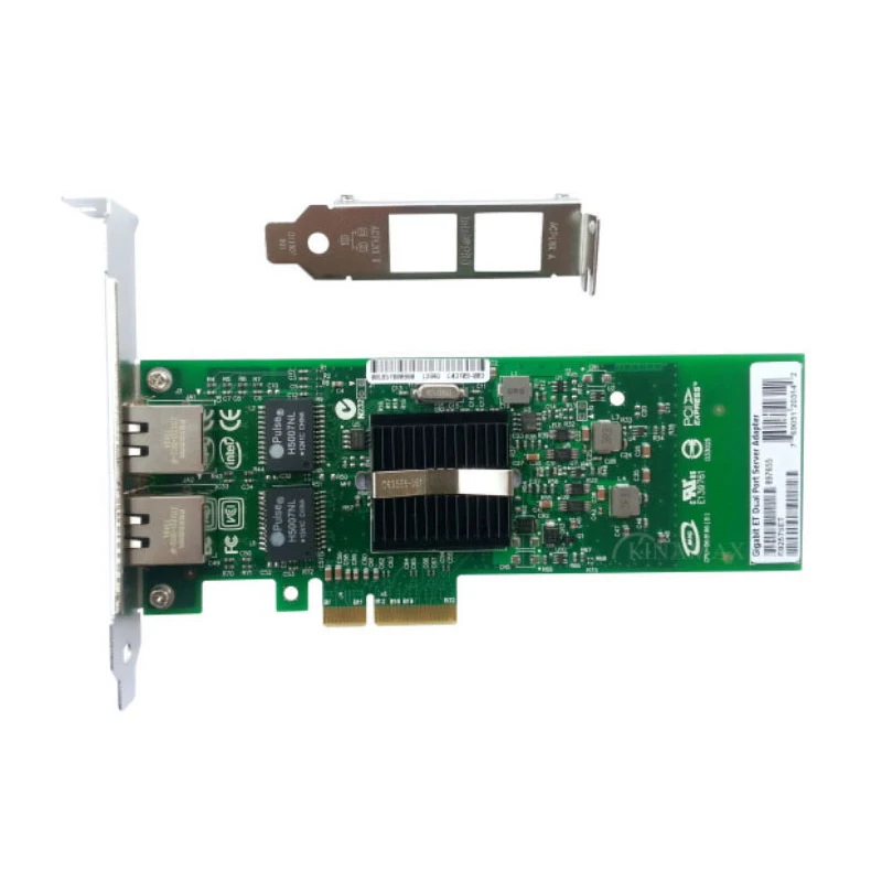 High Quality Compute Products 2 Ports Intel 82576 Chip Gigabit Ethernet Server Adapter PCI-E E1G42ET RJ45 Port | Компьютеры и офис