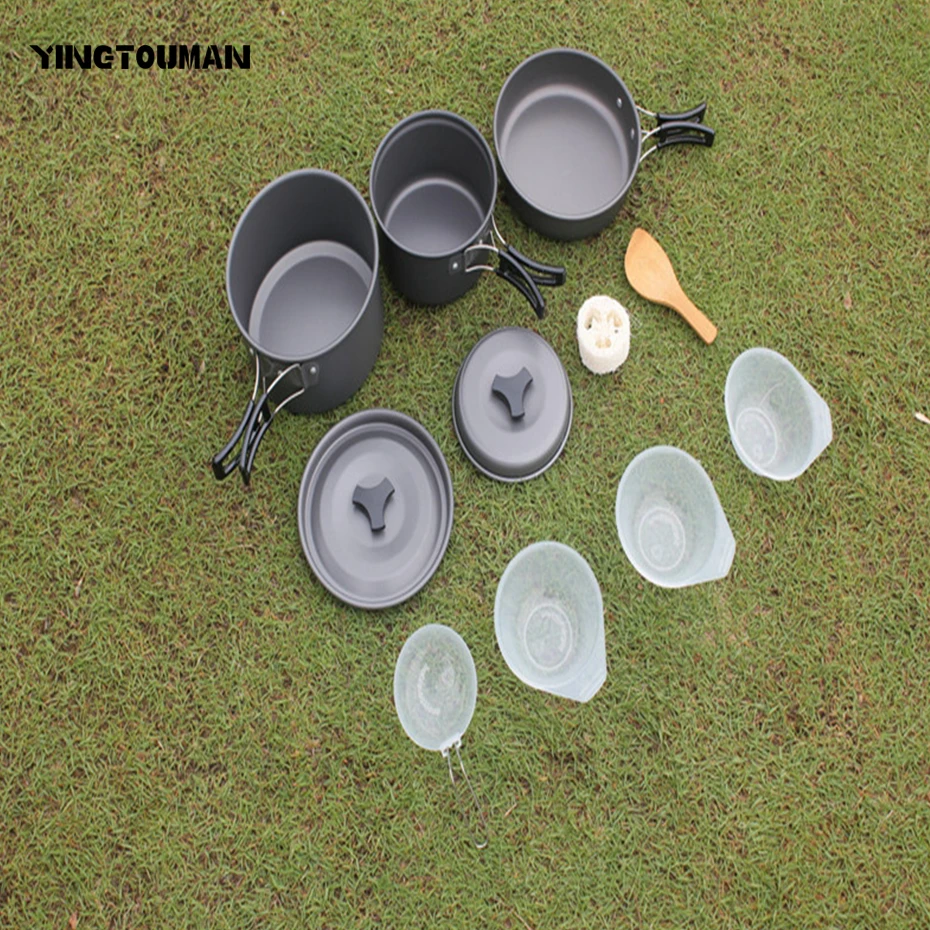 YINGTOUMAN Outdoor Hiking Cookware Tableware Picnic Backpacking Cooking