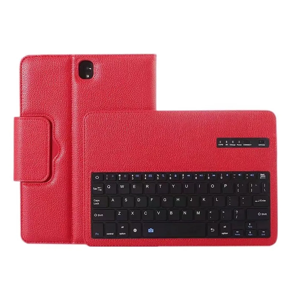 Кожаный чехол-книжка для samsung Galaxy Tab S3 T820, 9,7 дюймов, fundas, умный чехол с подставкой+ беспроводная клавиатура - Цвет: C