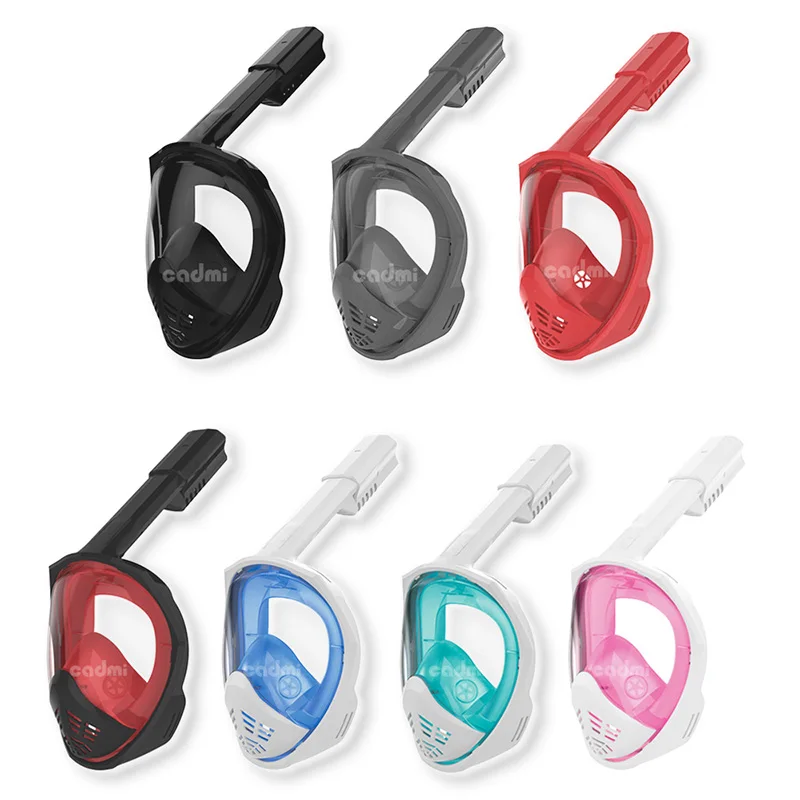 Diving Mask Underwater SnorkelWomen Men Kids Swimming Snorkeling Equipment Full Face scuba mask for diving