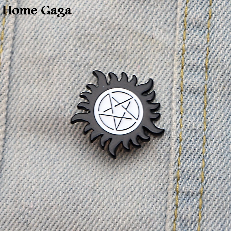 Homegaga сверхъестественные цинковые галстуки булавки броши для рюкзака одежды