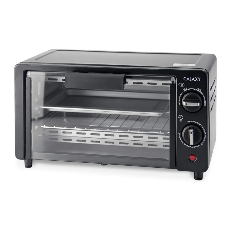 Мини-печь Galaxy GL 2619 (мощность 1000 Вт, объем 9 л, температурный режим 100-250°С, таймер, 2 нагревательных элемента)