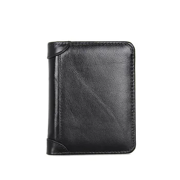 

2019 Genuine Leather Women's Wallet Purse Female Small Portomonee Rfid Wallet Lady Coin Purses For Girls Money Bag Cartera Mujer