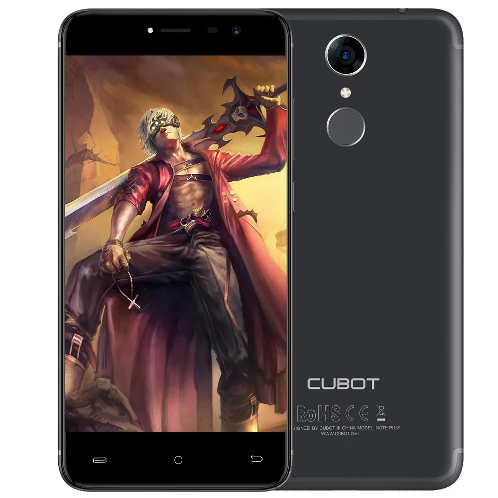 

Original Cubot Note Plus 4G Smartphone 5.2 Inch MTK6737 Quad Core 3GB RAM 32GB ROM Android 7.0 16.0MP Fingerprint Mobile Phone
