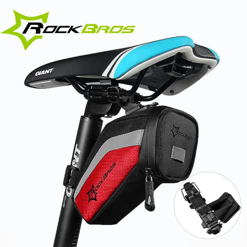 

ROCKBROS Waterproof MTB Bicycle Bags Mountain Road Bike Tools Saddle Bag Reflective Strip Seatpost Tail Bag Cycling Accessories