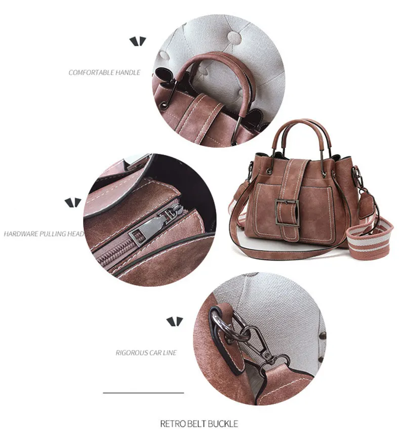 Модная женская сумка Большая вместительная сумка высокого качества из искусственной кожи винтажная сумка на плечо Женская Повседневная сумка-мешок