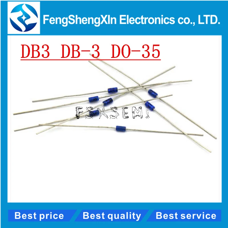 

100pcs/lot New DB3 bidirectional trigger diode DB-3 DO-35