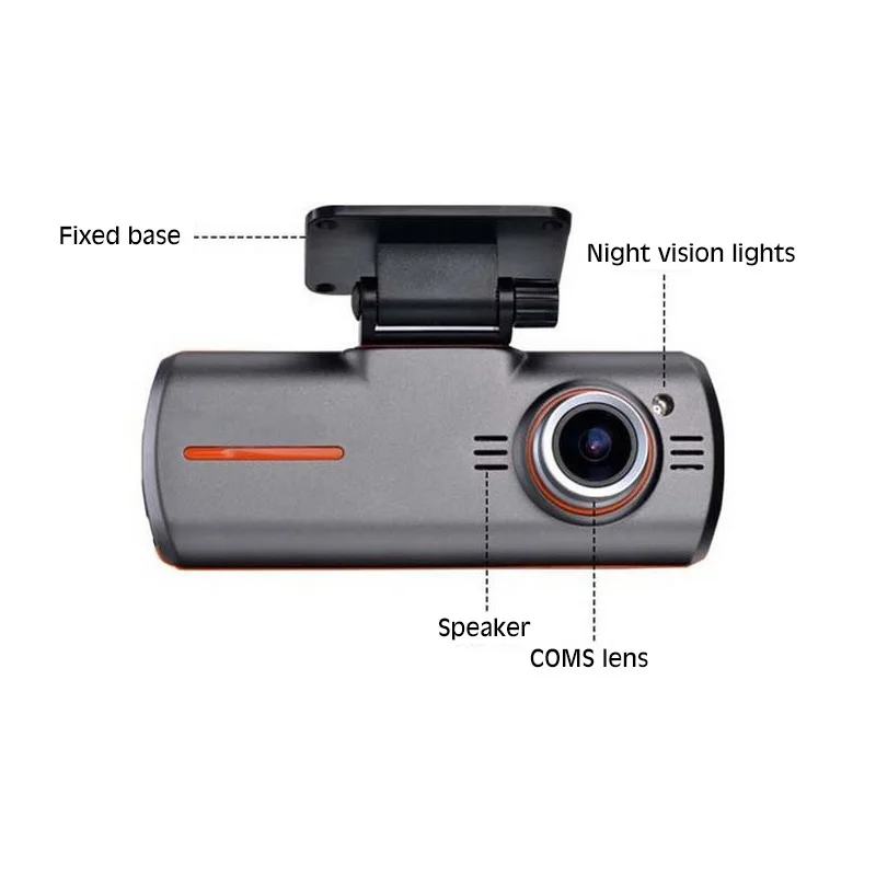 HD 2.7 Inch Car Driving Recorder Cam DVR Camera 170 Degree Angle Car Video Recorder G Sensor  Night Vision With Dual Camera Lens (5)