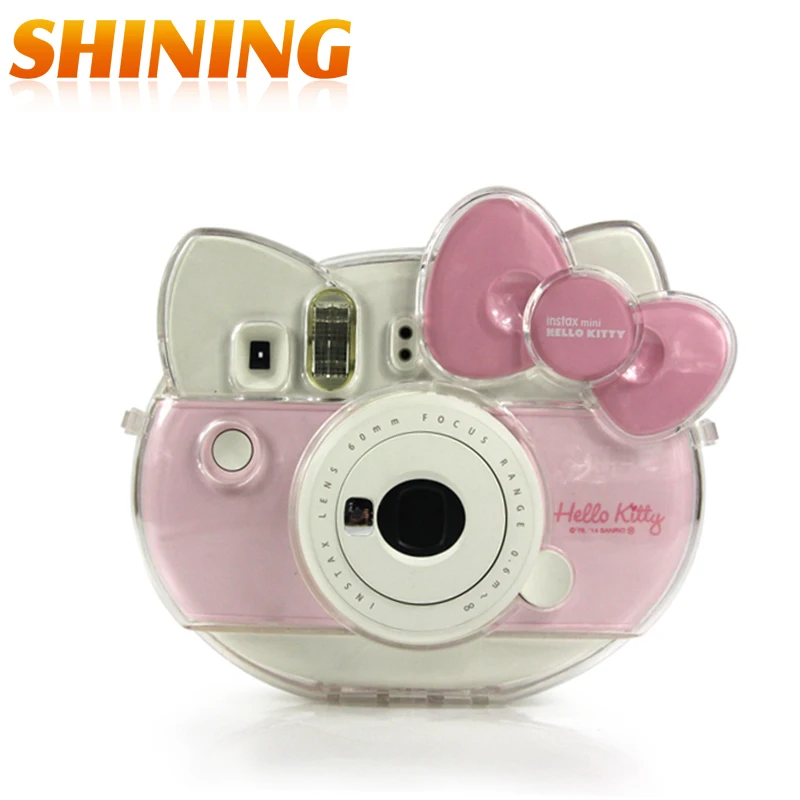 Прозрачная кристаллическая камера Чехол сумка для Fujifilm Instax камера Cheki Instax Mini hello kitty INS MINI KIT Polaroid