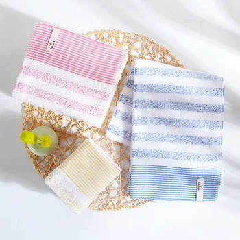 

Stripe Series Soft Towels Adult Water Absorbing Facial Washing Children Bath Washing Small Facial Towels