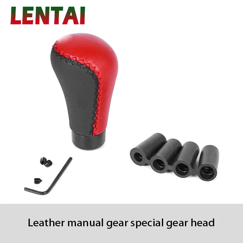 

LENTAI 1Set Car Gear Shift Knob Shifter Knob Leather For Renault Megane 3 Duster Logan Captur Clio Chevrolet Cruze Aveo Captiva
