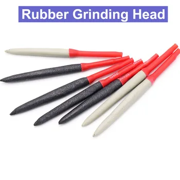 

1pcs 2.35mm Shank Rubber Silicon Polishing Grinding Head Amber jade gem polishing head olives beeswax emerald polishing tools