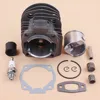 45mm Cylinder Head Piston Bearing Intake Manifold Gasket Kit For Husqvarna 55 51 50 Chainsaw Engine Motor Parts Nikasil Plate 6