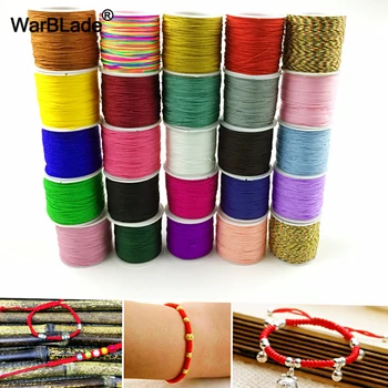 

55m/Spool 0.8MM Cotton Nylon Cord Thread Cord Chinese Knot String Strap DIY Rope Bead Braided Necklace Bracelet Jewelry Making