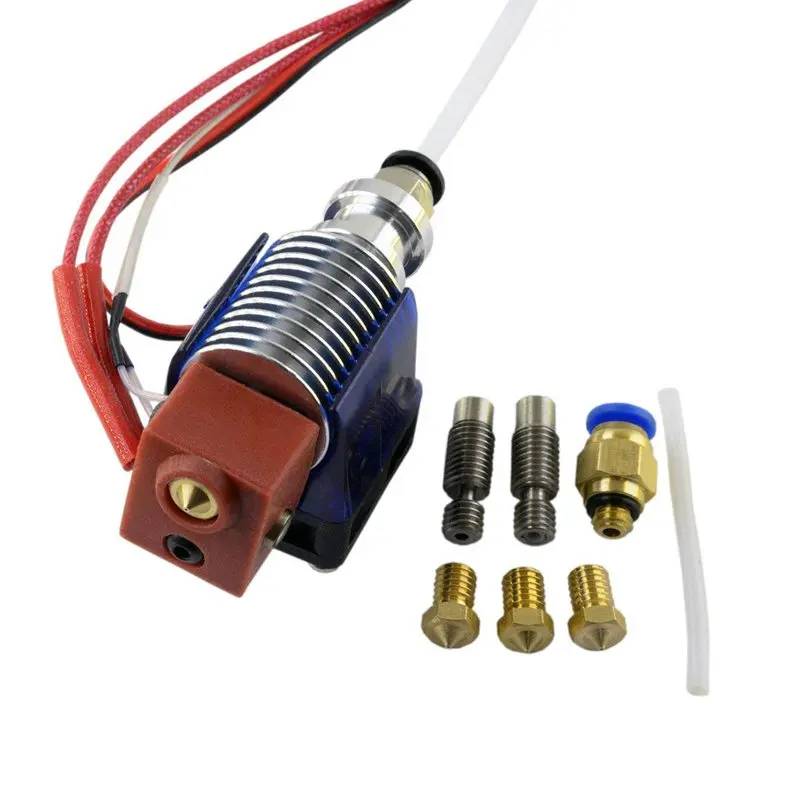 Все металлические V6 Hotend 1 75 мм Боуден экструдер для Prusa i3 Reprap 3D принтера|Детали и