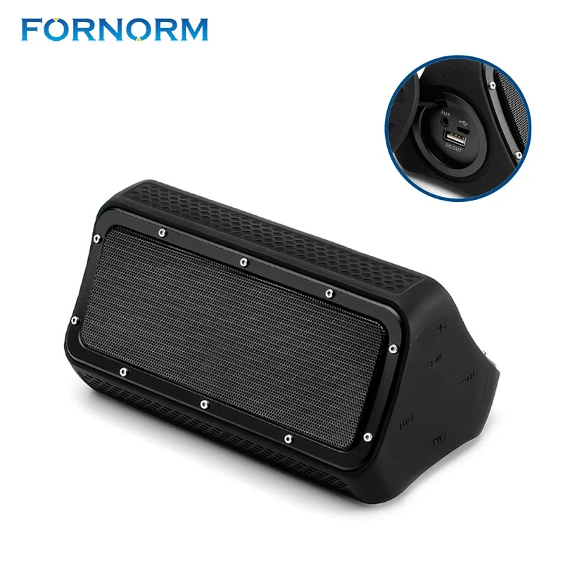 

FORNORM TWS Stereo Speaker Wireless Bluetooth4.2 Speaker Portable Outdoor Mini Bicycle Speaker Rechargeable Surround Speaker