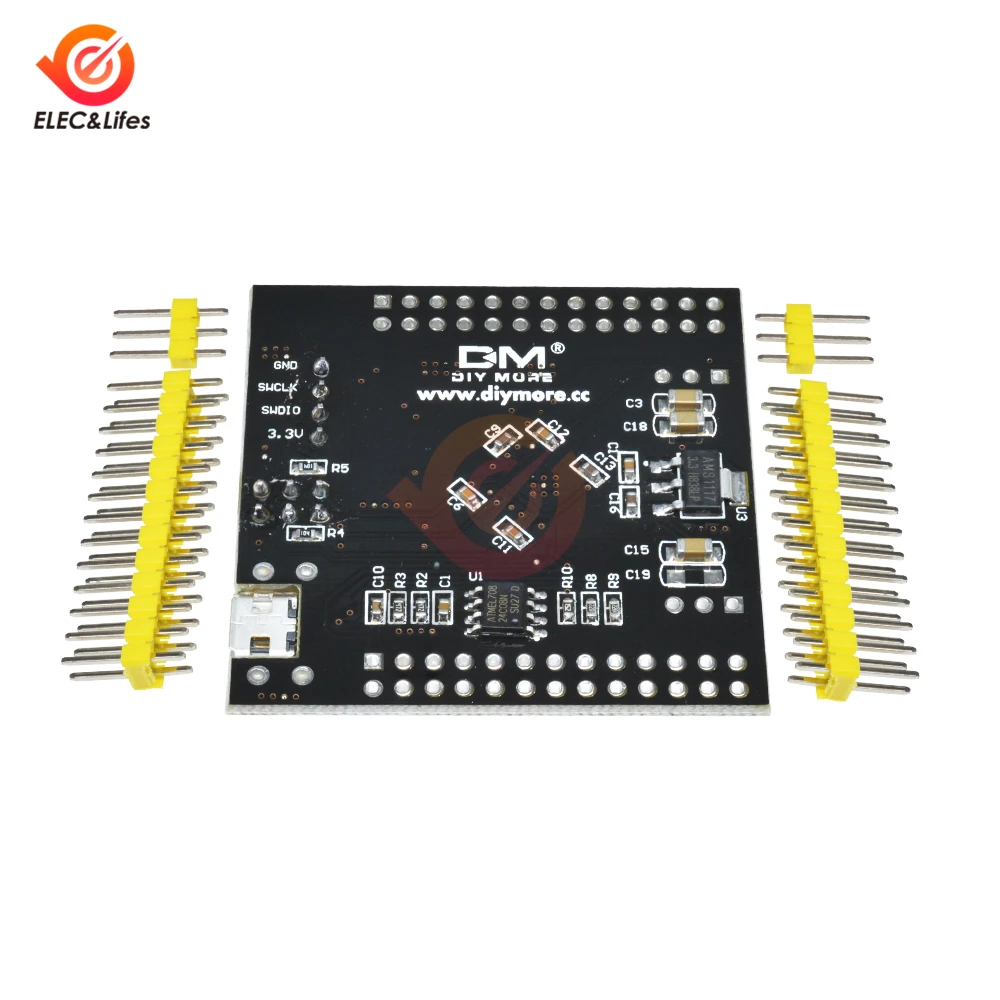 Мини USB STM32F103RBT6 ARM 32 бит Cortex STM32 развития плата расширения вспышка I/O программатор AVR микроконтроллер для Ardunio