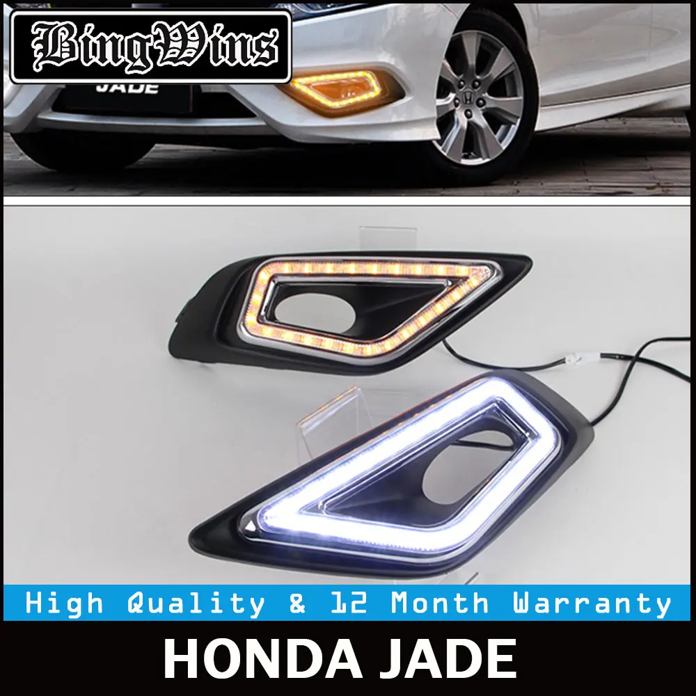 12v NEW Car DRL kit for HONDA JADE 2013 2014 2015 LED Daytime Running